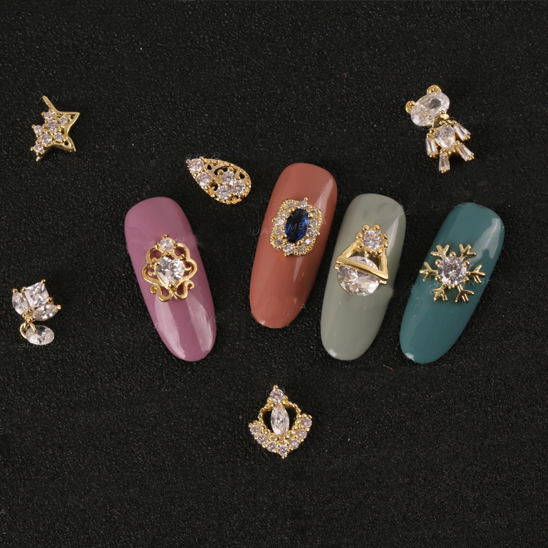 Zircon rhinestone nail decoration