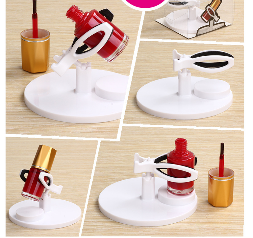 Gel-Bottle-Holder Display Nail-Varnish-Stand Tilt Easy Manicure Hand-Fre