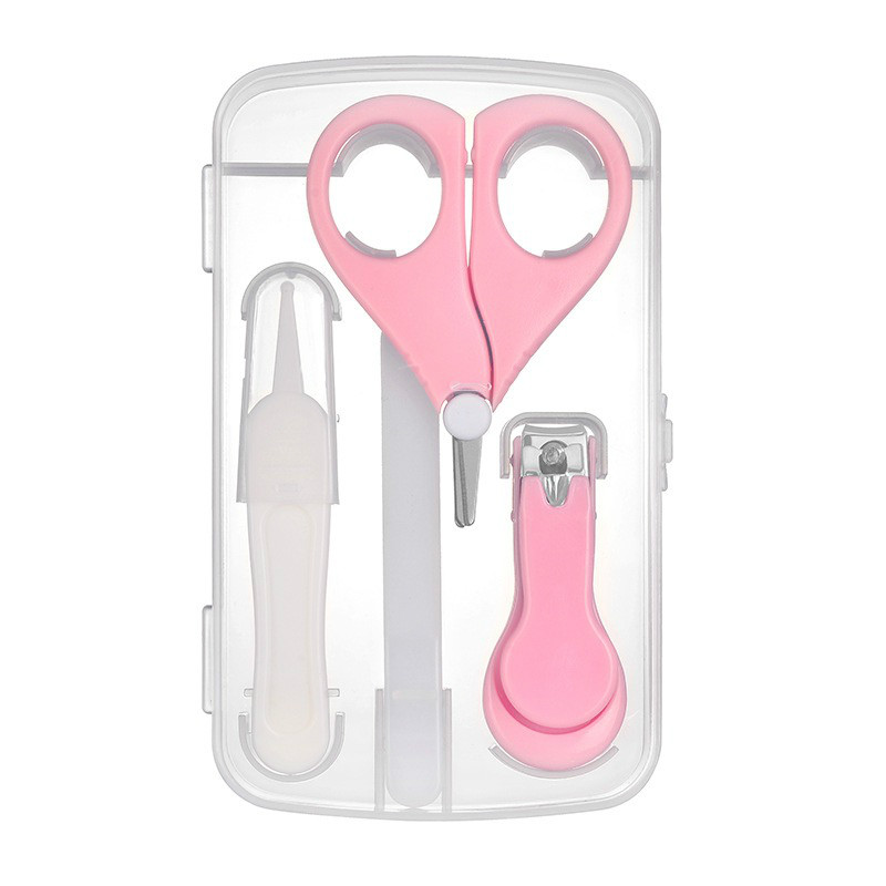 Baby Nail File Combination Set Baby Nail Clipper Four-Piece Set Baby Saf