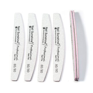 Half-moon Shaped Nail File, Gray Nail File, High-end Washable Nail File,