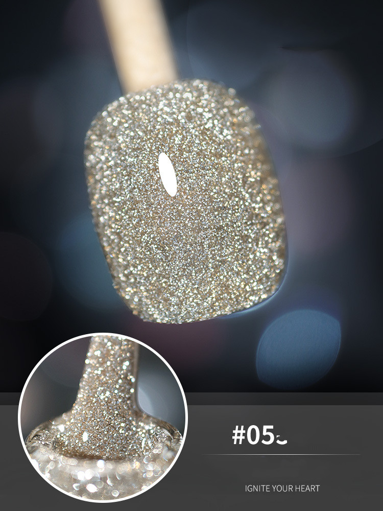10ml Glitter Nail Gel Polish Primer UV Nail Gel Varnish