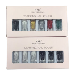 Painted Print Oil Transfer Oil Transfer Print Template Nail Polish Set