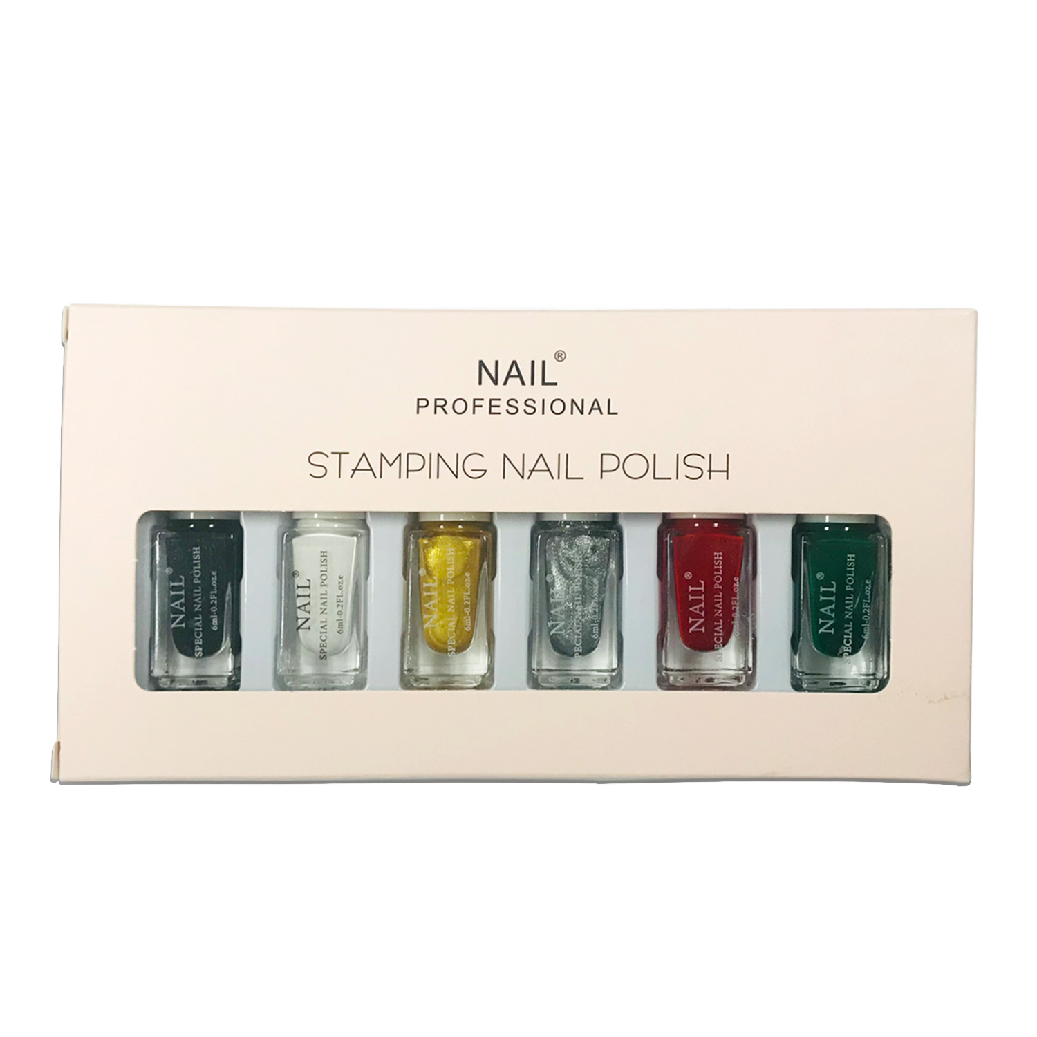 Painted Print Oil Transfer Oil Transfer Print Template Nail Polish Set