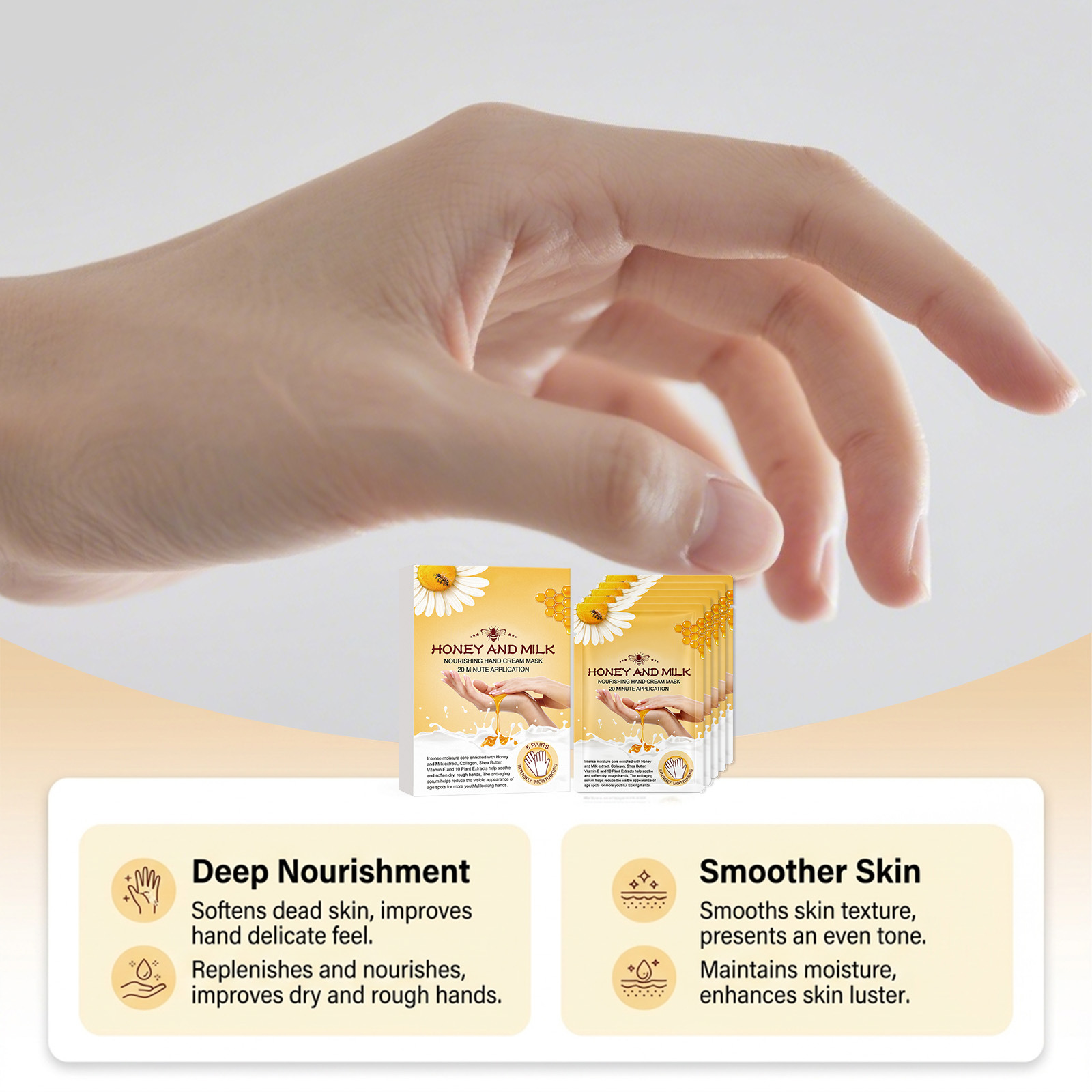 Moisturizing Hand Mask Hydrating And Nourishing Hand Carehome Use