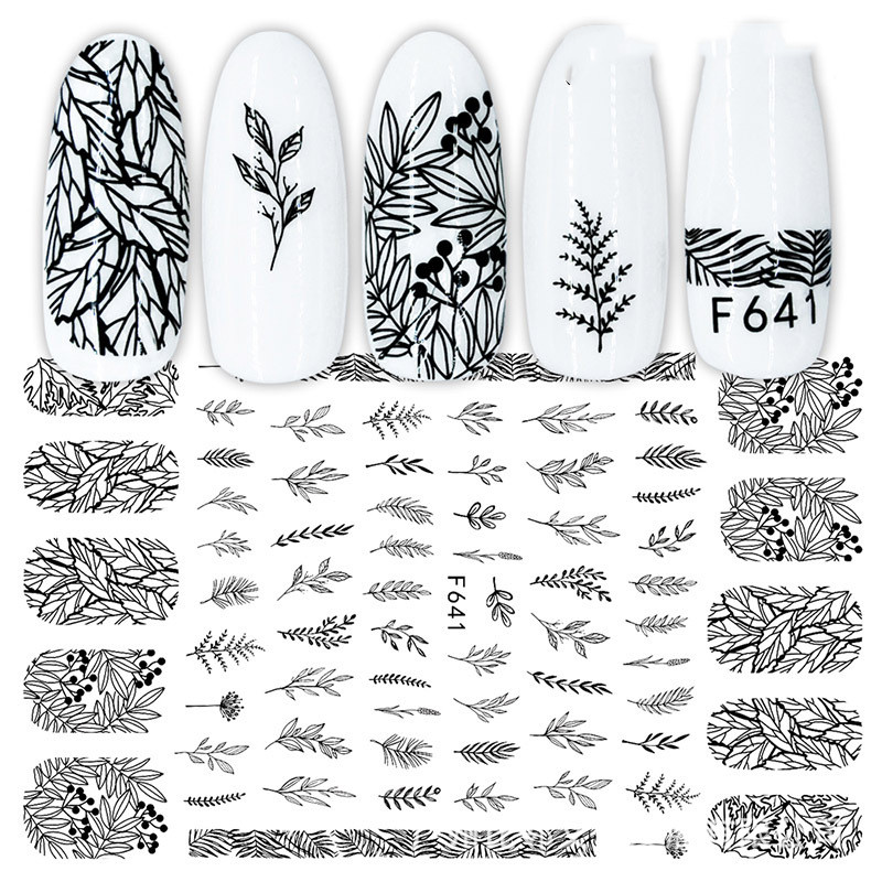 Cross-Border Nail Stickers New Japanese European And American 3D Hot Sta