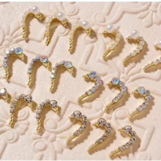 Nail Art DIY Love Heart Alloy Jewelry Nail Piece Nail Decoration Rhinest