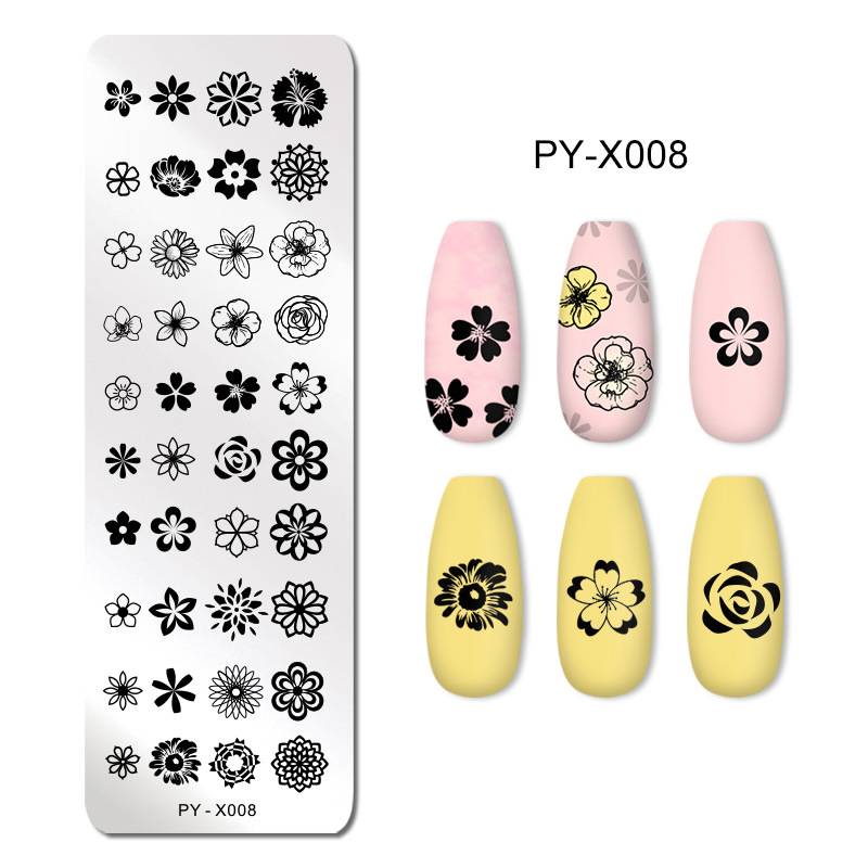 Nail Steel Printing Plate Blue Film Steel Color Printing Transfer Templa